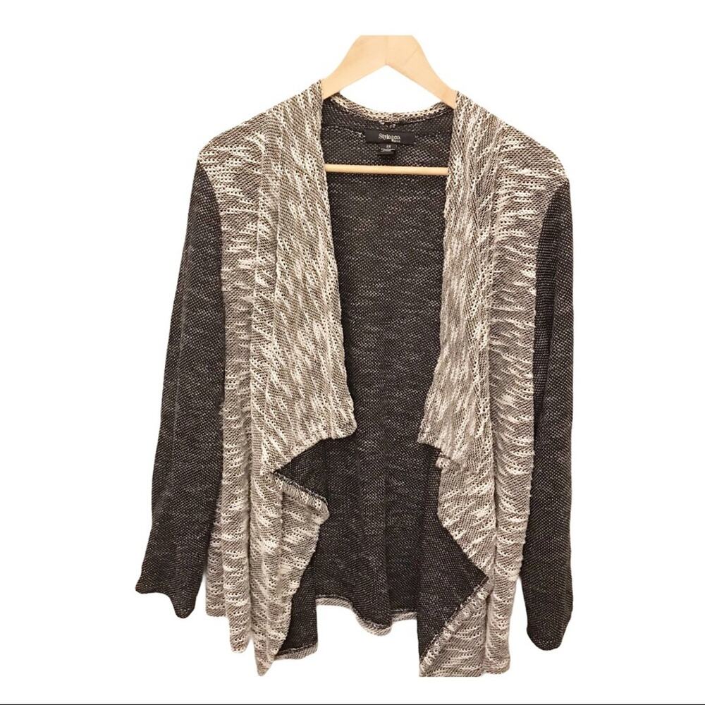 Style & Co Waterfall Cardigan 2X XXL Womens plus